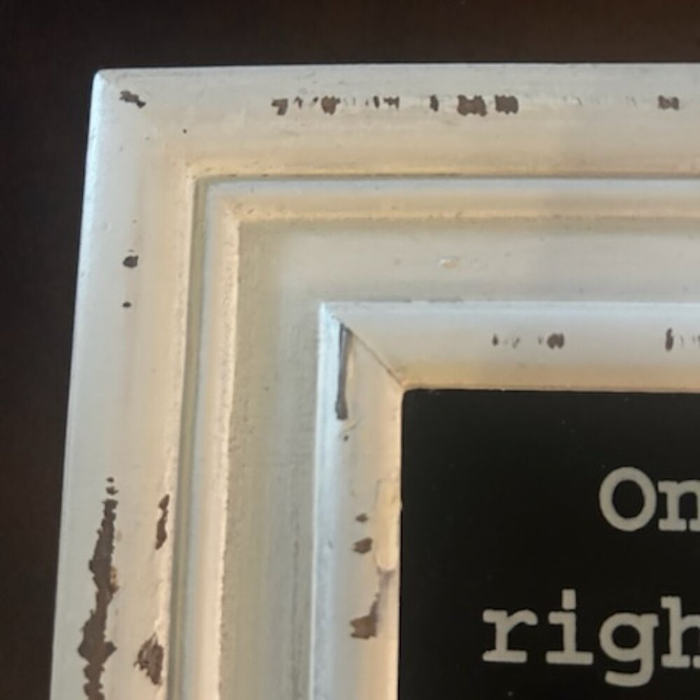 NWT Once in Awhile Distressed Farmhouse Style Wall Art Inspirational Home Decor - Picture 8 of 11